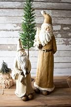 Set of Two Resin Santas CHE1346