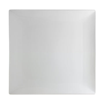Whittier 15.5" Coupe Square Platter by 10 Strawberry Street – 16", Porcelain, White, Model WTR-16CPSQ