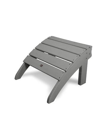 ® Seashell Ottoman by Polywood – 22 x 15.75 x 21 (WxHxD), High-density Polyethylene, Slate Grey, Model SHO22GY