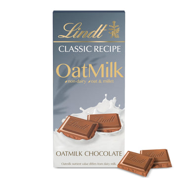 CLASSIC RECIPE OAT MILK Plain Chocolate Bar by Lindt – 3.5 Ounce (Pack of 1)