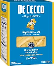 De Cecco Semolina Pasta, Rigatoni No.24, 1 Pound (Pack of 12)