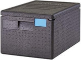 Cambro Cam GoBox Top-Loader Food Pan Carrier, Black | Maintain Safe Hot or Cold Temp for at least 4 hours, Lightweight, Ideal for Transportation & Catering, 23.6" x 15.7" x 12.4"