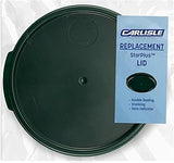 Carlisle FoodService Products Storplus Round Food Storage Container Lid with Stackable Design for Catering, Buffests, Restaurants, Polycarbonate, 2-4 Quarts, Forest Green