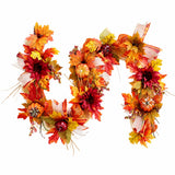 Thanksgiving Garland by Yunhgft – Plastic, Orange, Yellow, Red, Brown, Model 3000412580030047416992