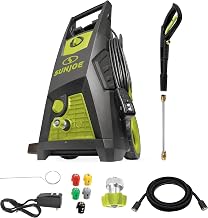 Sun Joe SPX3550 Max Brushless Induction Electric Pressure Washer w/ 5-Quick Connect Nozzles, Detergent Tank, Cleans Cars, Patios, Decks, Sidewalks & More