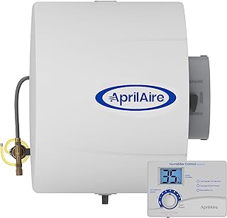 Aprilaire 400 Whole-House Humidifier, Automatic Water Saver Furnace Humidifier, Large Capacity Whole-House Humidifier for Homes up to 5,000 Sq. Ft., White
