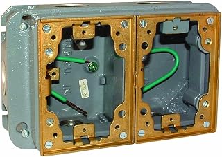 RACO 6269 2-Gang Rectangular Fully Adjustable Concrete Floor Box