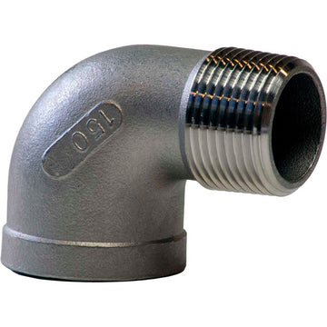 2" 304 Stainless Steel 90 Degree Street Elbow by Kingdom – 4.1"L x 2.82"W x 4.1"H, Stainless Steel, Model K403-32