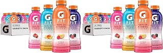 Gatorade Fit Electrolyte Beverage,Healthy Real Hydration,New 2.0 4 Flavor Variety Pack,16.9.oz Bottles,(Pack of 24)
