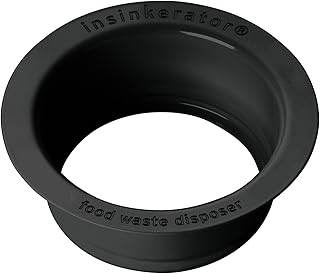 Sink Flange, Matte Black, FLG-MTBLK | Compatible with INSINKERATOR-Manufactured Food Waste Disposer