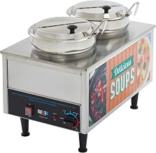 Benchmark Concession Warmer | 2 ladles, Electric, Foodservice, Great for Hot Holding, Concessions and Counter Service
