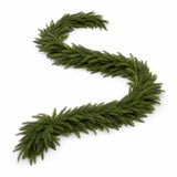 12FT Norfolk Pine Garland for Garland for Stair Railing by Generic – Polyethylene (PE), Green, Model 12023200