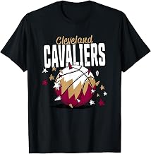 NBA Cleveland Cavaliers Basketball Doodle Stars T-Shirt