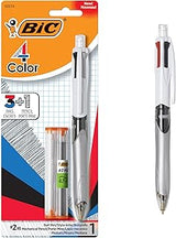 BIC 4-Color 3+1 Retractable Ballpoint Pen, 0.7 mm Pencil, 1 Count