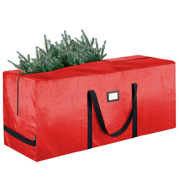 Baleine Artificial Tree Bag, 9 Foot Capacity, Red