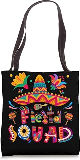Vintage Fiesta Squad Cinco De Mayo Mexican Women Men Kids Tote Bag