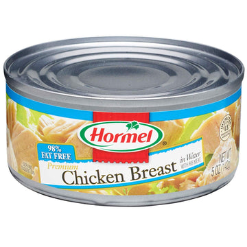 Premium Chicken Breast in Water with Rib Meat by Hormel – 5 Ounce (Pack of 12), Pack of 12, Model 3428