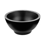 Round Bowl by Elite Global Solutions – 53 oz., 53 ounces, Melamine, Black w/ Silver Decal, Pack of 6