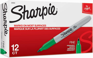 Permanent Markers by Sharpie – 1 Count (Pack of 144), Rubber, Green, Pack of 144, Model 30004