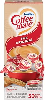 Nestle Coffee Mate Coffee Creamer, Original, Liquid Creamer Singles, Box of 50 Singles