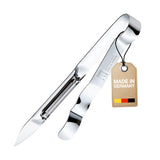 Monopol Stainless Steel Swivel Vegetable Peeler - Tong Construction With Sharpened Knife by Westmark – 17.5 x 5.1 x 1.5 cm, Stainless Steel, Model 60713360