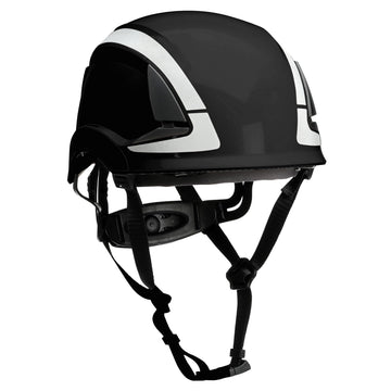 DBI-SALA Safety Helmet by 3M – Standard, Acrylonitrile Butadiene Styrene (ABS), Black, Model X6012X-UV-A
