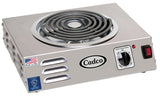 14" Portable Electric Hot Plate by Cadco – 14" x 12.25" x 4.125", Stainless Steel, Model CSR-3T