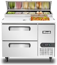 Migali C-PP44-D-HC 44″ Pizza Prep Table with Drawers