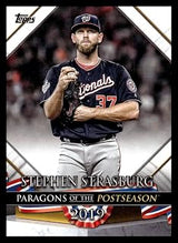 2022 Topps Update Series 3 Baseball Paragons of the Postseason #PP-22 Stephen Strasburg Washington Nationals Official MLB Trading Card (Stock Photo, Near Mint to Mint Condition)