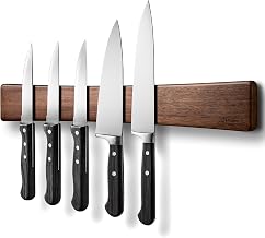 Modern Innovations Magnetic Knife Holder, 18 Inch, Acacia Wood | Multipurpose, Wooden Knife Rack, Magnet Strips for Knives and Metal Utensils, Tool Holder, Art Supply Organizer, Kitchen