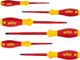 Wiha VDE Slot & Pozi Soft Finish Screwdriver 6 Piece Set 25477