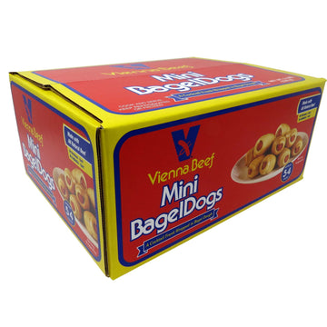 Vienna® Beef Mini BagelDogs 3 lbs. (Approximately 54 count) by Vienna Beef – 3 Pound (Pack of 1)