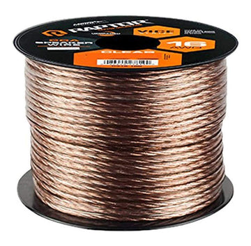RSW16-50 VICE Series - Speaker Wire by RAPTOR – Aluminum, Transparent, Model RSW1650