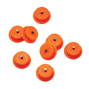 TREX 6301TC Tungsten Carbide Ice Cleat Replacement Spikes (8-Pack) by Ergodyne – Tungsten Carbide, Orange, Model 16797