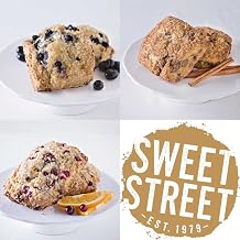 Sweet Street Thaw and Serve Artisan Scone - Variety Pack, 3.5 Ounce -- 48 per case.