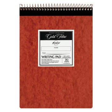 Gold Fibre Retro Pad by Ampad – 70 Sheets, Paper, White, Model 20-008R