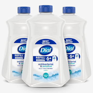 Antibacterial Liquid Hand Soap by Dial – 52 Fl Oz (Pack of 3), Clear, Pack of 3, Model 3114115