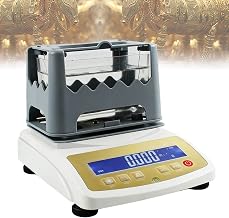 Gold Purity Content Detecto, High-Precision Solid Density Meter with LCD Display, Density Range: 0.001~99.999g/cm³,1200g Capacity, for Silver, PlatinumPrecision Detection(300K-1200K)