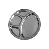 12 1/2" 4- compartment tray by Thunder Group – Large, Stainless Steel, Silver, Model SLCRT004