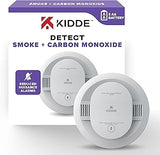 Kidde Smoke & Carbon Monoxide Detector, AA Battery-Powered, 30CUDR, 1 Pack | 2-in-1 Detection with LED Status Lights, Easy Installation, and Loud 85dB Alarm, Ideal for Homes and Apartments