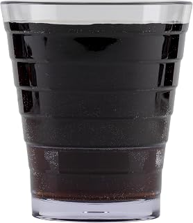 G.E.T. 12 oz Clear Stackable Cirq Plastic Tumbler (Set of 12)