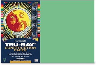 Pacon Tru-Ray Construction Paper, 76 lbs., 12 x 18, Light Green, 50 Sheets/Pack (103047)