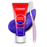 Visible White Purple Toothpaste for Whitening by Colgate – 4 Ounce (Pack of 1), Model 61046621
