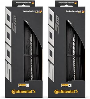 Continental Grand Prix 5000 S TR - Tubeless Road Bike Tire | Fast, Light, Durable - BlackChili, Vectran Breaker, LazerGrip, Active Comfort Technology, 2 Pack