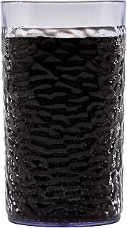 G.E.T. 3316-CL-EC Heavy-Duty Shatterproof Plastic Pebbled Tumbler, 16 Ounce, Clear (Set of 4)