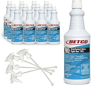 Betco Fight Bac RTU Disinfectant Spray | Hospital Grade & EPA Registered | Kills COVID-19 Virus | Made in The USA |32 oz Bottle (Pack of 12)