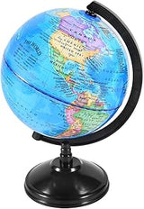 KISEER Rotating World Globe 6 Inch Spinning Earth Globe with Stand for Kids Learning Geography Classroom Education or Office Home Decorations