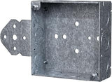RACO 8193 1-1/2-Inch Deep Square Box with 1/2-Inch-3/4-Inch Knock-Out, 4-Inch