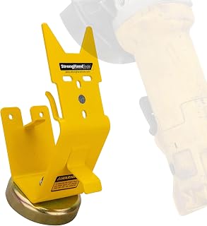 Strong Hand Tools MGH4510 Magnetic Power Grinder Rest, Mag Base Model, Wrench Storage, Spare Disc Holder, Cable Wrap Hook, Holds Up to 5" Grinders