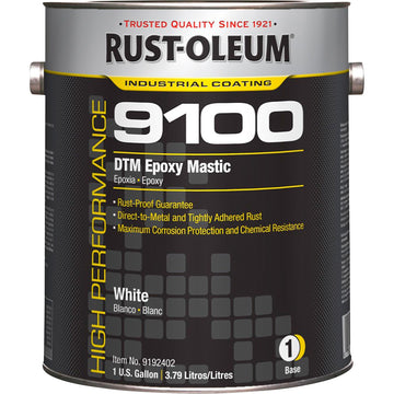 9100 White GLOSS 1 GALLON by Rust-Oleum – 1 Count (Pack of 1), Blend, White, Model 9192402